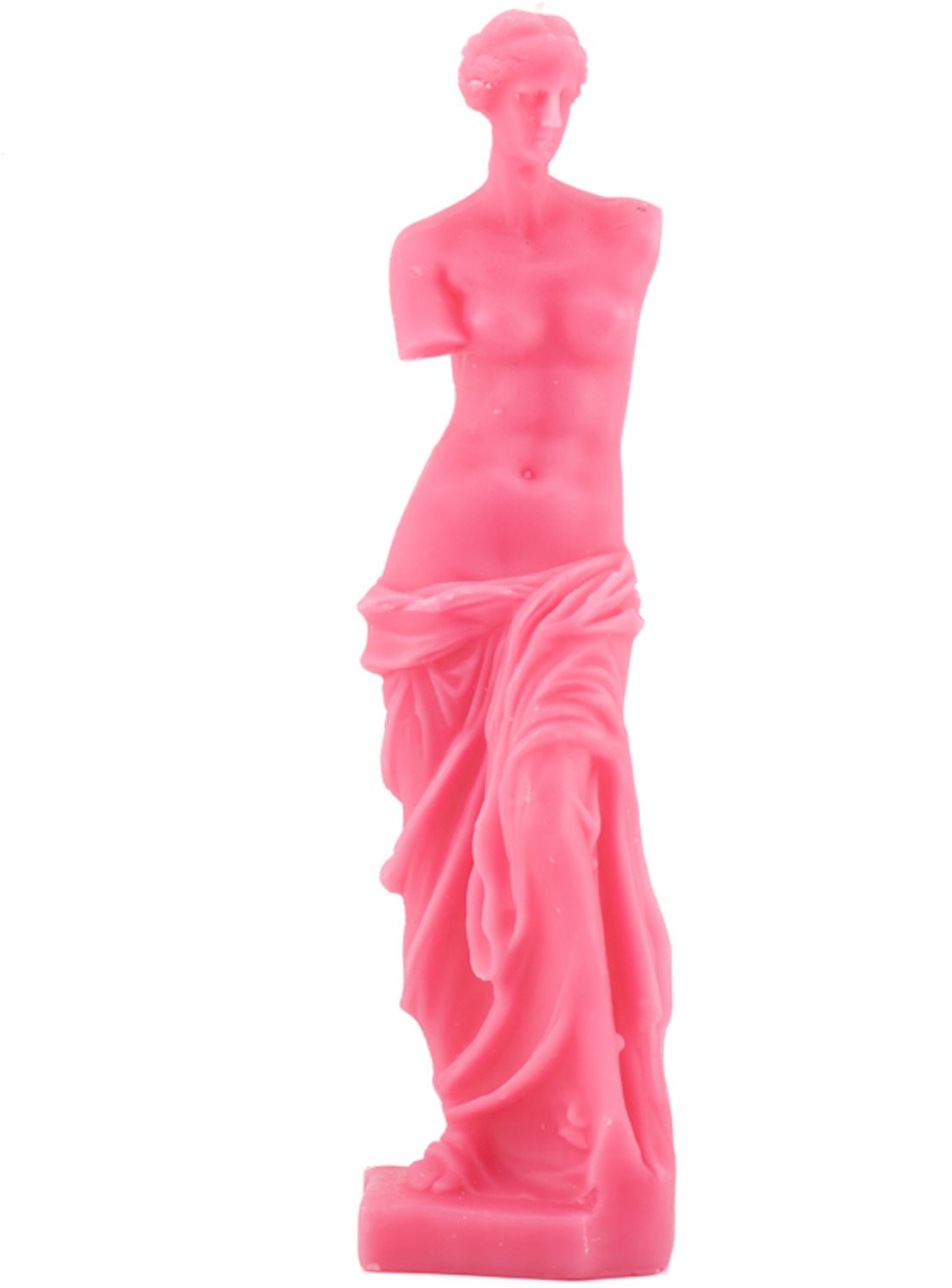 Venus standbeeld kaars roze