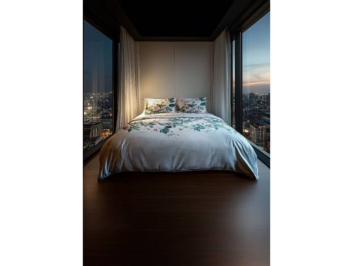 Mako-Satin-Bettwäsche Kanya 240 x 260 cm + 2 Kissen 60 x 70 cm Multicolor