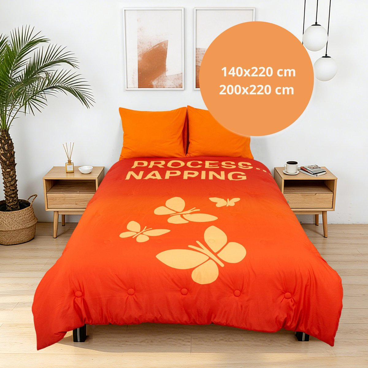 One2Nap Take-it-Lazy The Optimist wasbaar hoesloos dekbed voor volwassenen