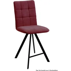 THEKENSTUHL drehbar (6er-Set) Destiny 47x108x60 Schwarz/Marsala
