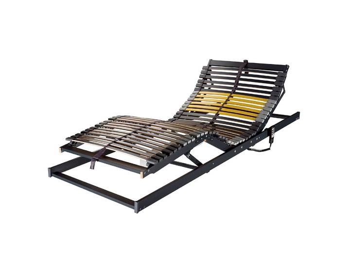 Verstellbarer Lattenrost Solvit FB Motor 120 x 210cm Außenholme & Leisten: Schichtholz Birke, foliert Querholme: Massivholz Buche,