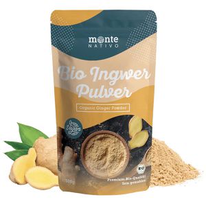 Monte-Nativo Ingwer Premium, wiederverschließbarer Beutel, BIO, gemahlen, 500 g