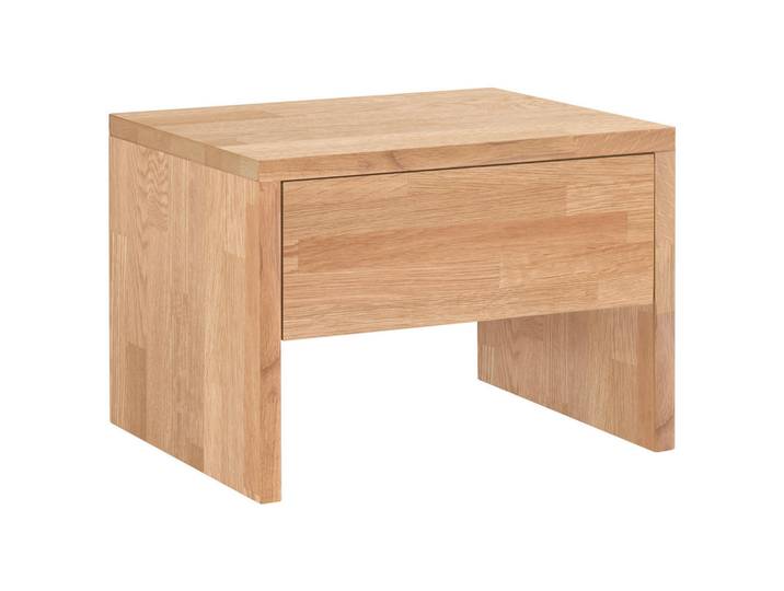 Hasena Nachtschrank, Eiche, Holz, Eiche, massiv, 1 Schublade(n) Schubladen, 48x35x40 cm, Holzmöbel, Holztische, Nachttische Holz