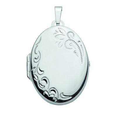 Kettenanhänger ADELIA´S "925 Silber Medaillon Anhänger", silber, Schmuckanhänger, Damen, Silber 925 (Sterlingsilber), Kettenanhänger, 925 Sterling Silber Silberschmuck für Damen