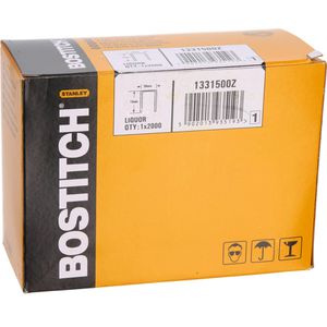 Bostitch Heftklammern 1331500Z, Typ 35/15, Kartonverschlussklammern, verkupfert, 2000 Stück
