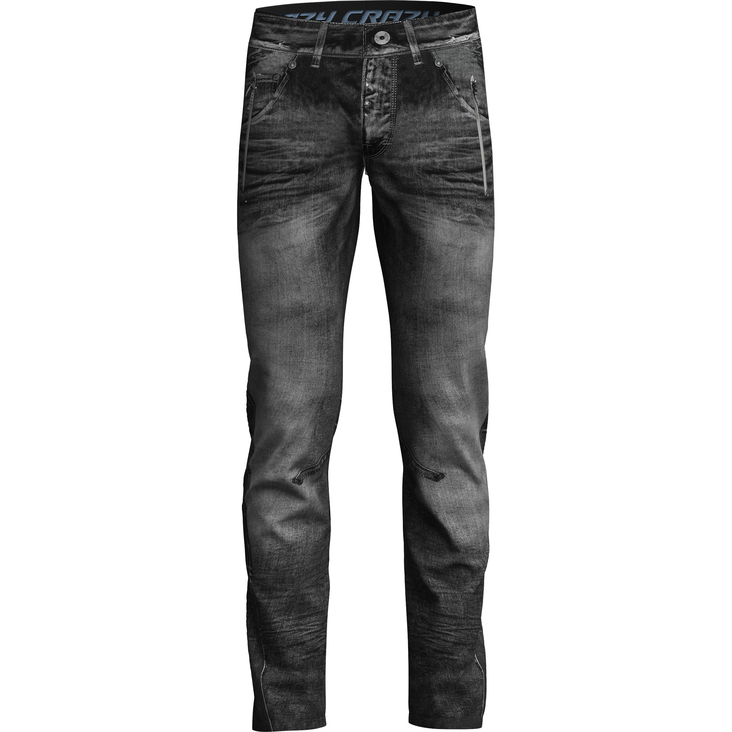 Crazy Super Hose Herren Softshellhose grau Größe S Trekking Windabweisend Wasserabweisend