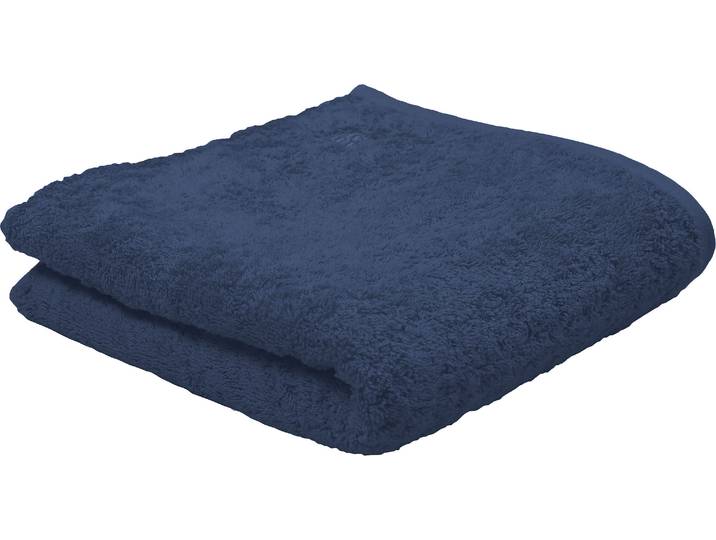 Handtücher ROSS Vita 4004 , blau (denim), B:50cm L:100cm, Frottier, Obermaterial: 100% Baumwolle, Handtücher, Handtücher, Bestickung ROSS-Emblem