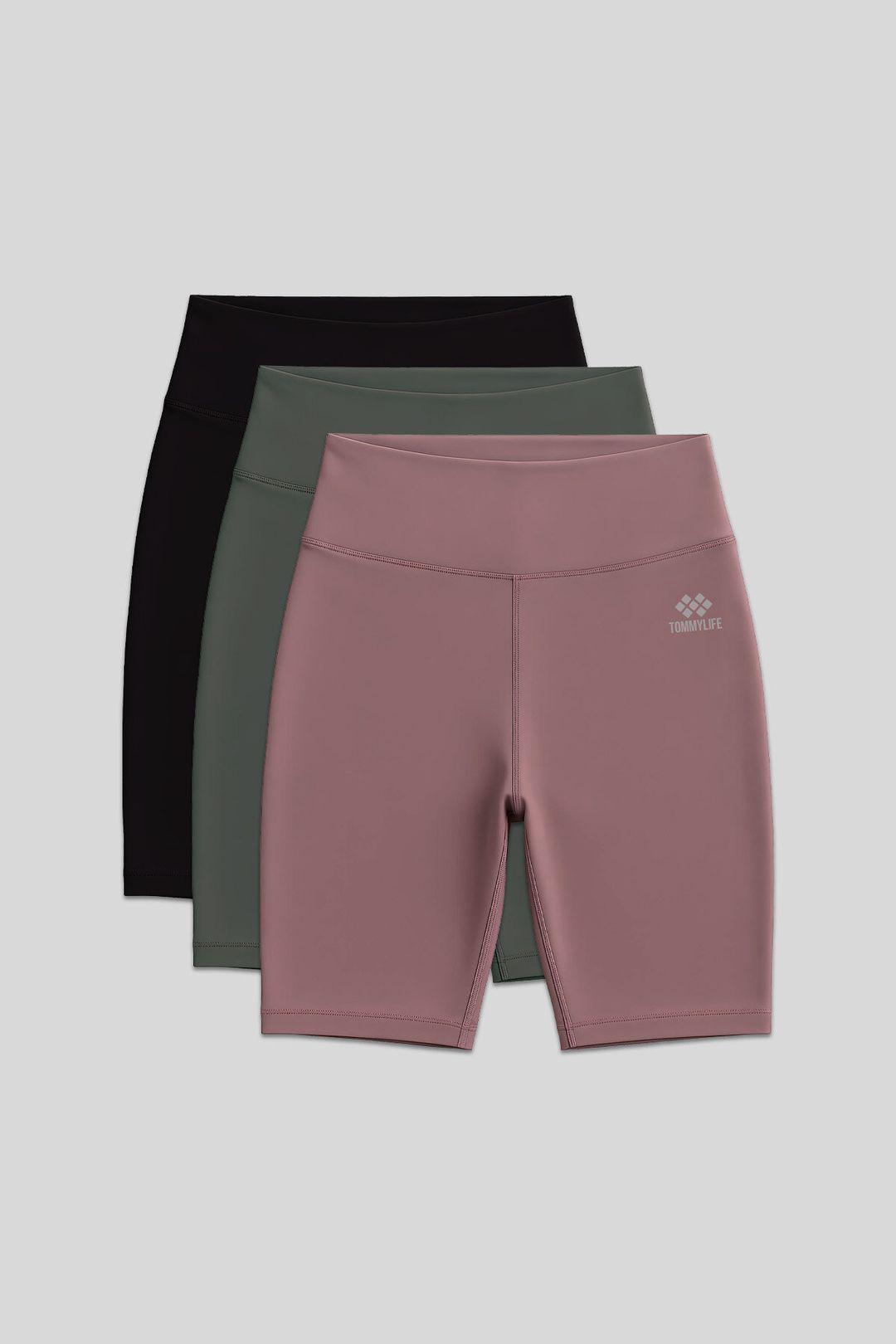 Kurze High-Waist Slim-Fit Sport Leggings