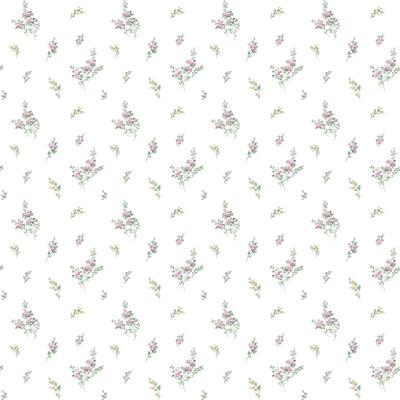 Galerie Wallcoverings Miniatures 3 Tiny Rose Cluster Design Vinyl on Non-woven Matte Wallpaper Roll