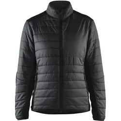 Damen Steppjacke "4715" - L - schwarz/dunkelgrau