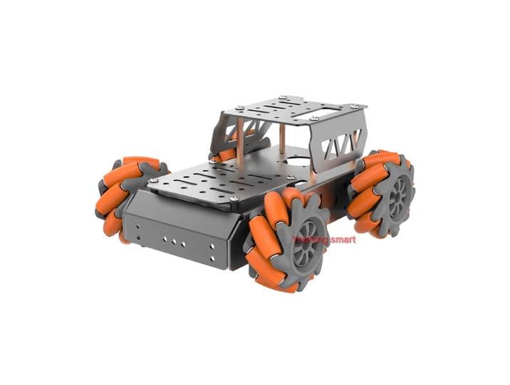 Châssis de roue versiMecanum avec moteur TT, cadre en alliage d'aluminium, voiture intelligente pour robot Ardu37, kit de bricolage pour voiture robot Raspberry Pi
