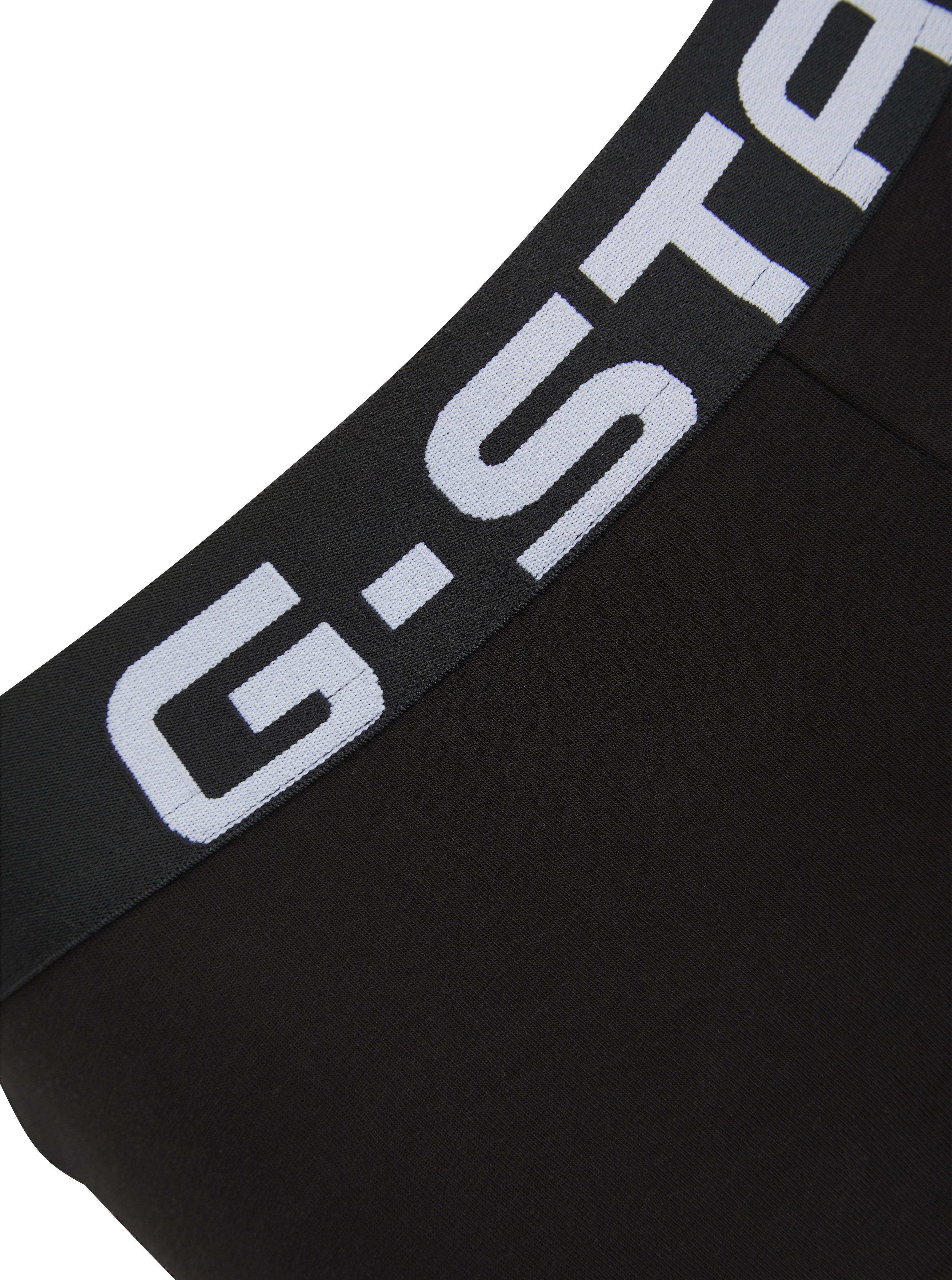 Panty G-STAR "FADEN, BOY SHORTS", Damen, Gr. XS, 2 Stk., Jersey, schwarz, Jersey, Obermaterial: 95% Baumwolle, 5% Elasthan, unifarben, Unterhosen Panty, mit Logobund schwarz XS, 2 Stk., Jersey