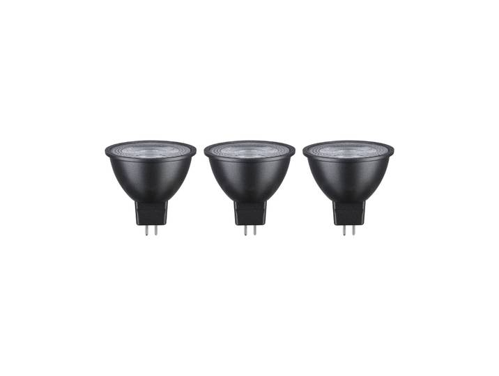 PAULMANN LED-Leuchtmittel 3er Set 450lm 2700K 36 chrom 12V , Energieeffizienz: G, grau, L:4,8cm Ø:5cm, Leuchtmittel, LED-Leuchtmittel