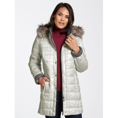 Steppjacke CASUAL LOOKS, Damen, Gr. 40, beige (ecru), 60% Polyester, 40% Polyamid, unifarben, Jacken Steppjacke