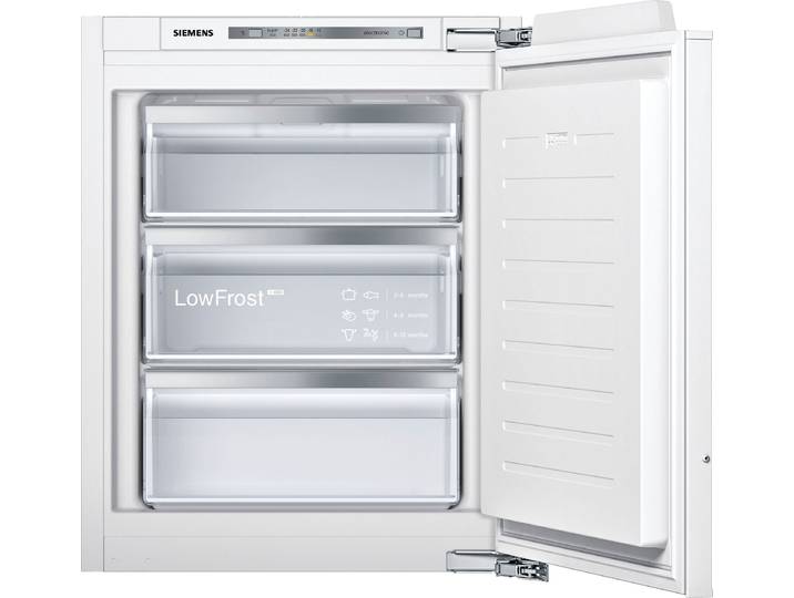 SIEMENS Einbaugefrierschrank GI11VAFE0 , Energieeffizienz: E, weiß, B:56cm H:71,2cm T:55cm, Gefrierschränke, Low Frost: geringere Eisbildung & schnelleres Abtauen, Einbaugefrierschrank