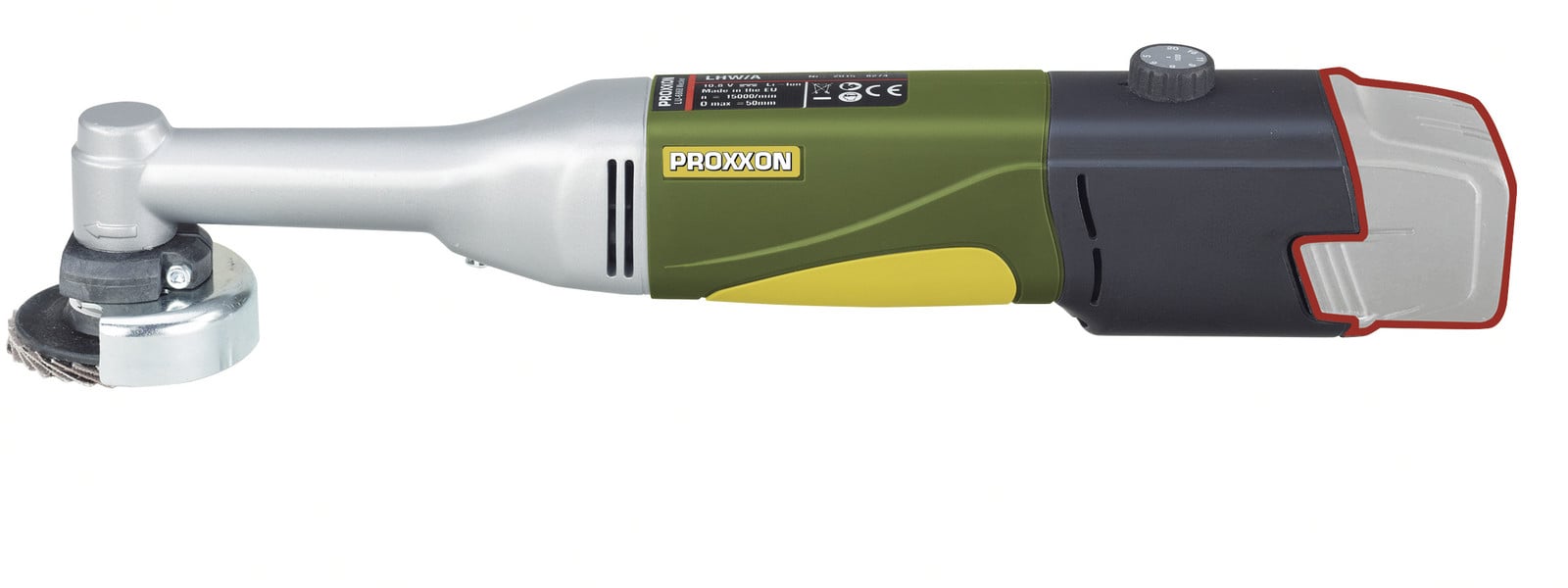 Proxxon Micromot LHW/A 29817 Accu-aangedreven haakse slijpmachine met lange as, 10,8 V, 50 mm