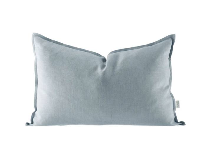Scandi Living Taie d oreiller en lin Calm 40x60 cm Bleu ciel'