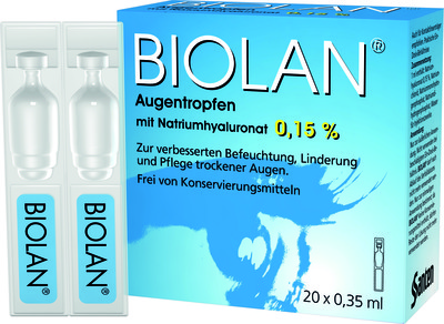 Santen GmbH BIOLAN Augentropfen Einzeldosispipetten 20X0.35 ml 01829864