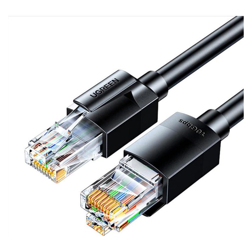 Ugreen Cat6A UTP Ethernet-Kabel 1 m - Schwarz (UTP, CAT6a, 1 m) (381827)