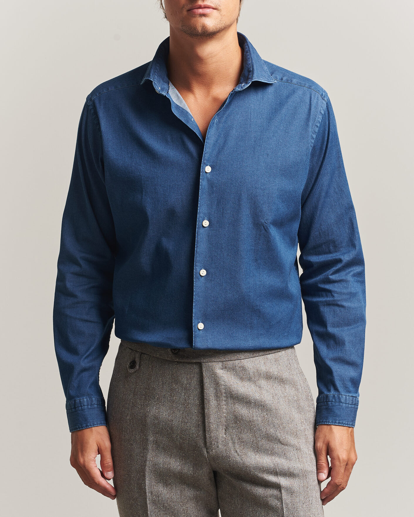 Eton Casual Fit Denim Shirt Dark Wash men M Blå