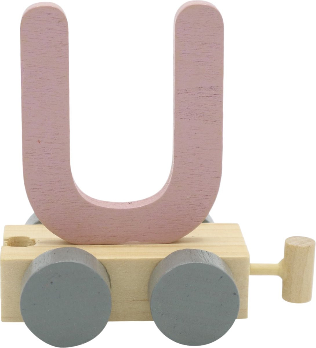 Charl's Toys Lettertrein U in roze