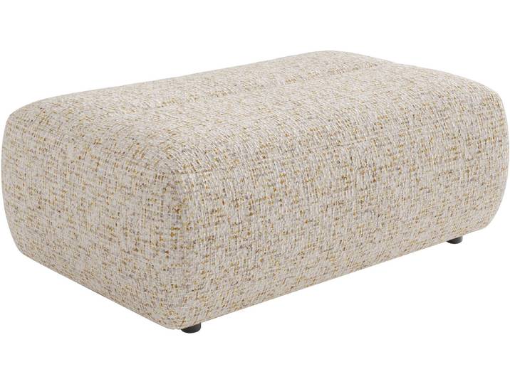 Polsterhocker SIT & MORE Scrabble , beige (cappuccino), B:113cm H:44cm T:75cm, 100% Polyester, Hocker, Polsterhocker, Modernes Design in verschiedenen Stoffarten