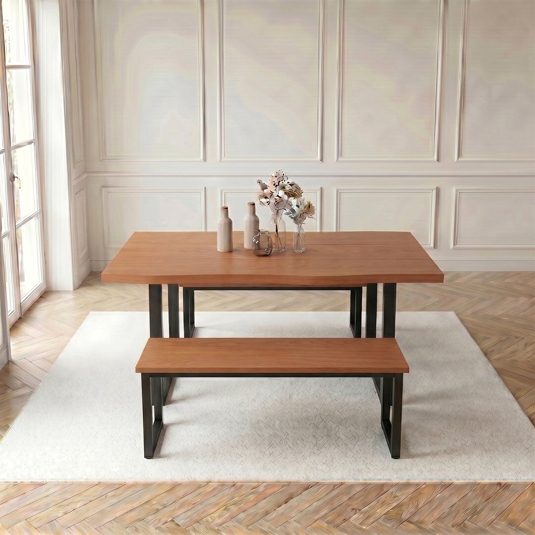 Brambly Cottage 6 -Person Dining Set Red Cherry