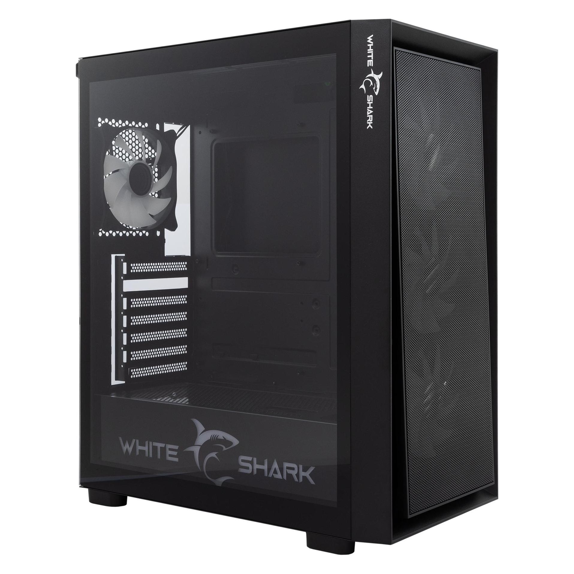 White Shark Shark GCC-2401 Warhead-3 Black 4 Fans 12cm RGB (ATX, E-ATX, ITX, Mini-ATX) (WARHEAD-3-B)