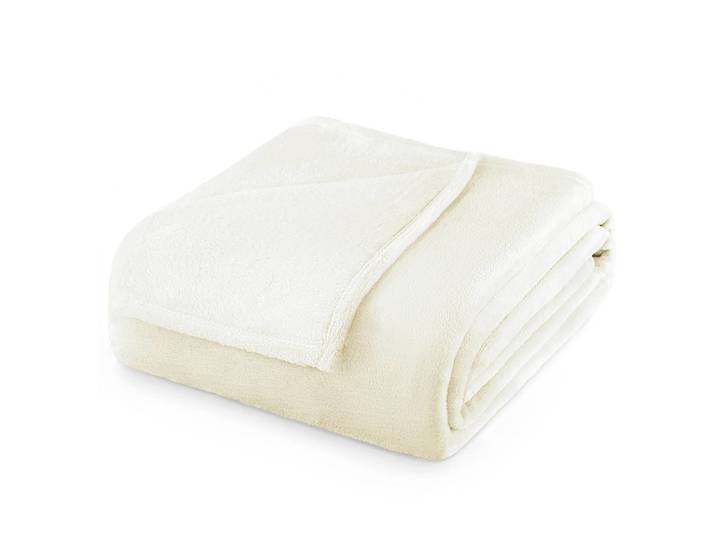 Kuscheldecke Nic 160 x 210cm Weiß/Weiß Microfaser