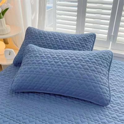 Uplifted Goods Comfortable Cotton Pillow Cover With Waterproof And Anti Mite Protection blue 48x74cm 18.9x29in