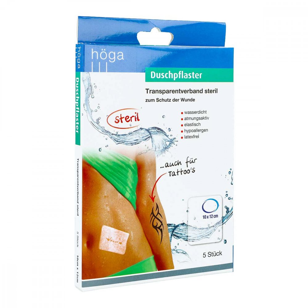 Höga-Pharm GmbH Duschpflaster 10x12 cm Transparentverband steril 03687061