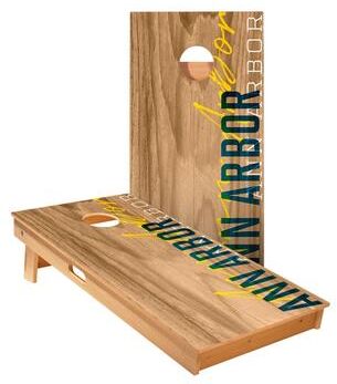 Skip's Garage Ann Arbor Gameday Cornhole Boards