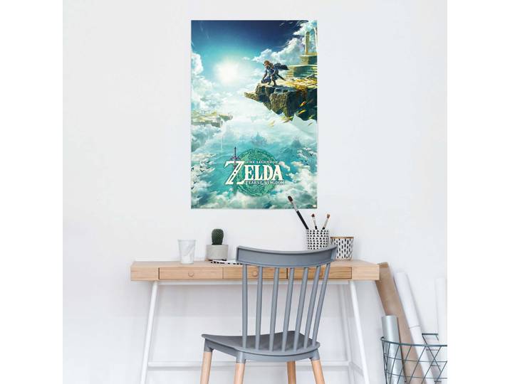 Affiche Legends Of Zelda Papier Bleu 61 x 92 x 0cm