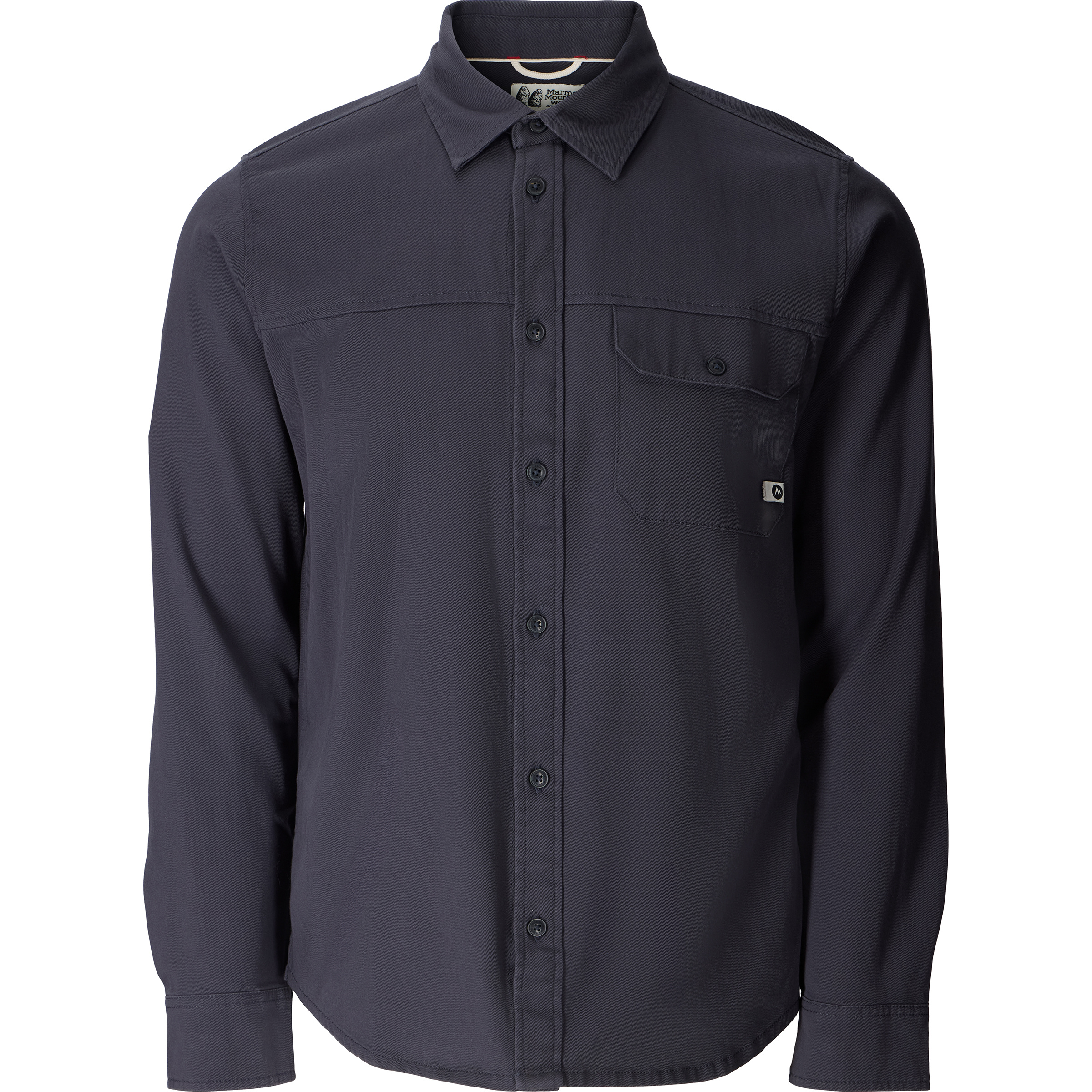Marmot Hidden Peak Twill Button Herren Hemden grau Größe M Lifestyle Atmungsaktiv