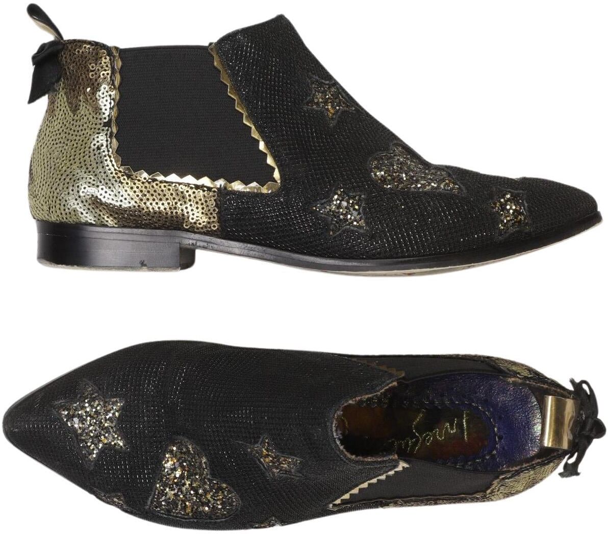 Irregular Choice Damen Stiefelette, Mehrfarbig, Gr. EU 36, kein / Etikett - Second Hand