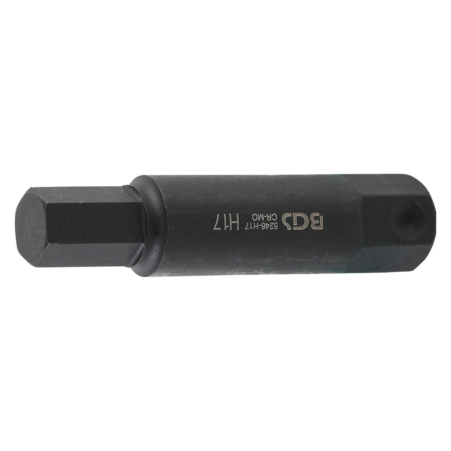 BGS Bit Länge 100 mm Antrieb Aussensechskant 22 mm Innensechskant 17 mm (5246-H17)