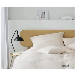 Elegante Bettwäsche Breezee - 155x220 cm + 80x80 cm apricot