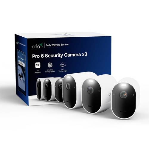 ARLO PRO 6 3-CAM VMC4370P-100EUS IP-Überwachungskamera-Set