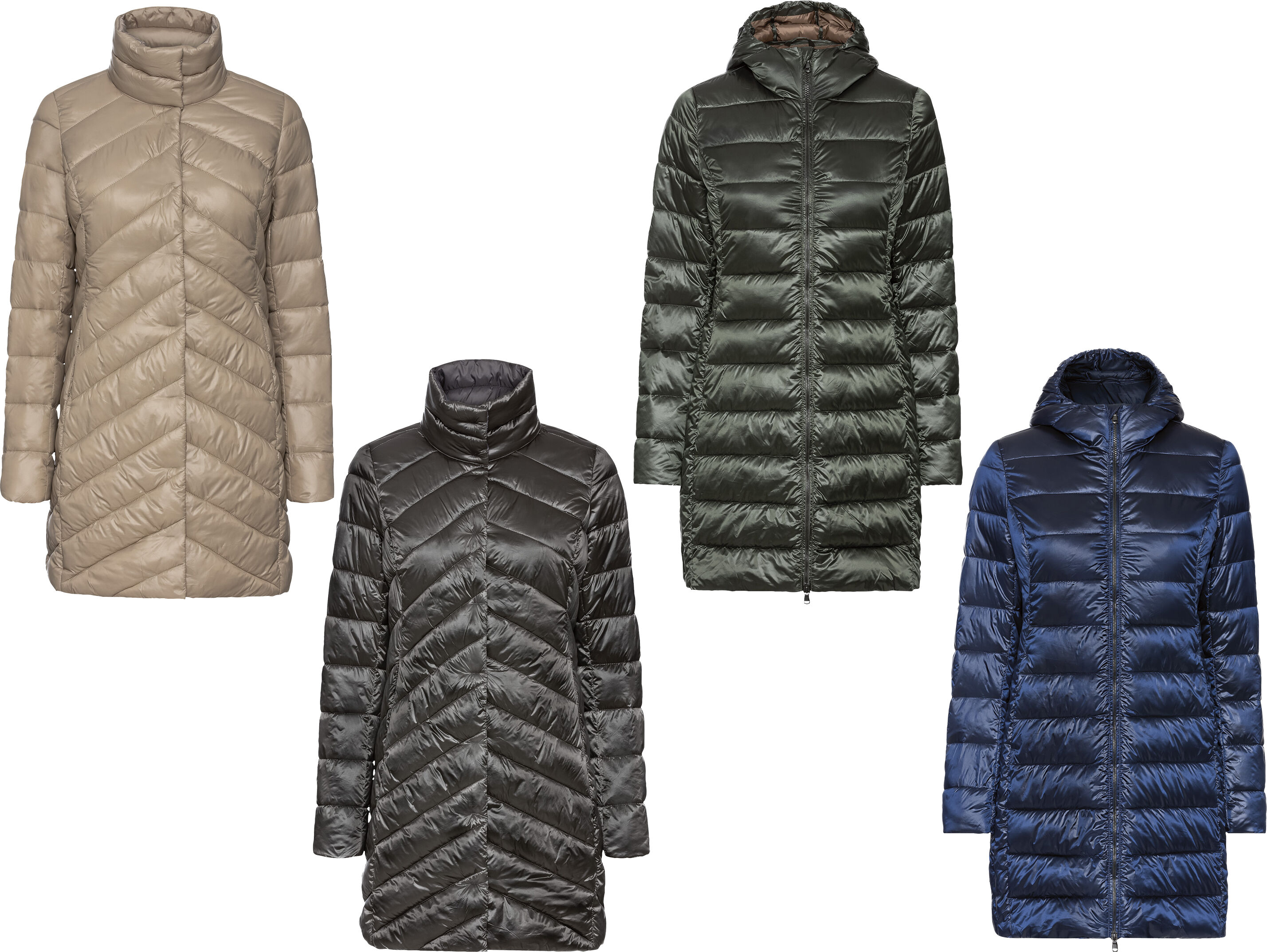 ESMARA® Damen Lightweight-Mantel, ultraleicht und warm