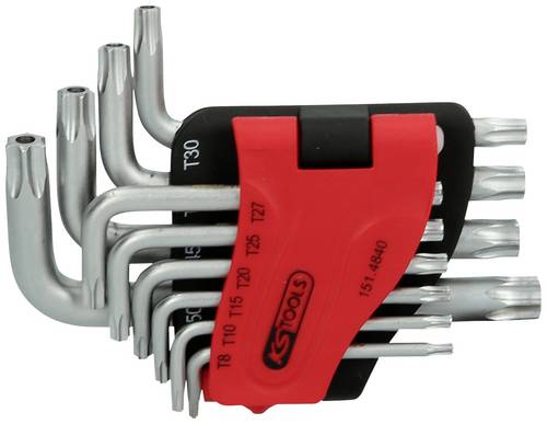 KS Tools TX Winkelschraubendreher-Set TB 8,TB 10,TB 15,TB 20,TB 25,TB 27,TB 30,TB 40,TB 45,TB 50 10teilig