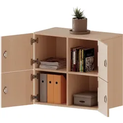Schließfach - Aufsatzschrank, 2 Ordnerhöhen - Serie evo180