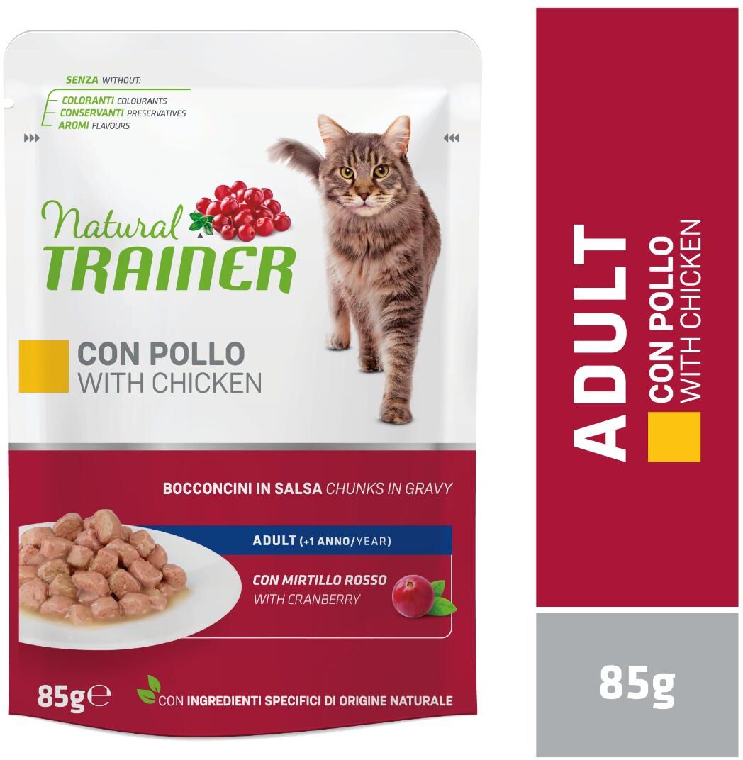 Natural Trainer Cat Busta Multipack 28x85G POLLO