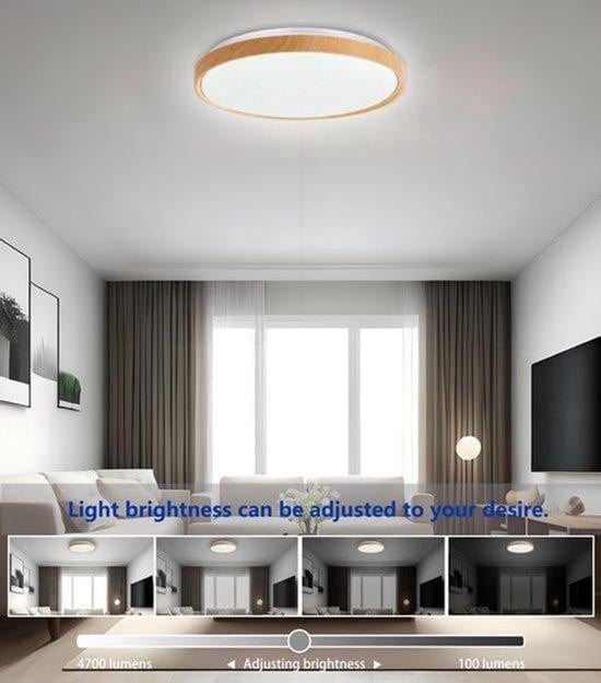 Selius LED Plafondlamp met Bluetooth Speaker en Slimme Dimbare Verlichting