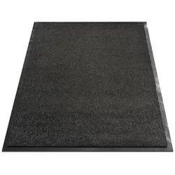 KARAT Schmutzfangmatte "Monochrom" - Teppich für Eingangsbereiche / 60 x 90 cm (Schwarz)
