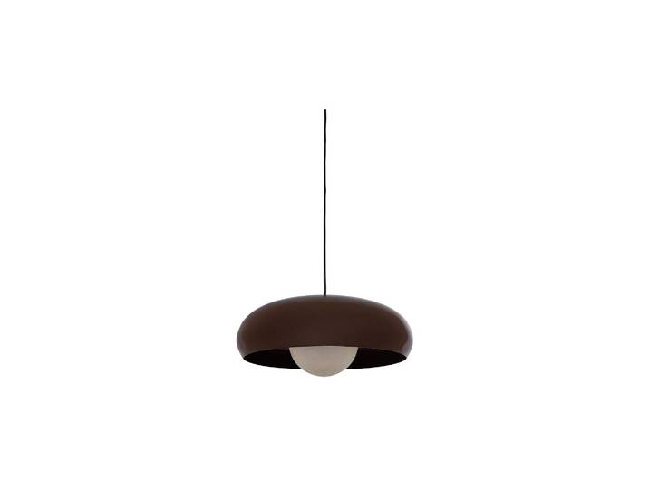 Suspension ronde Ø40 cm métal marron brillant Tivo