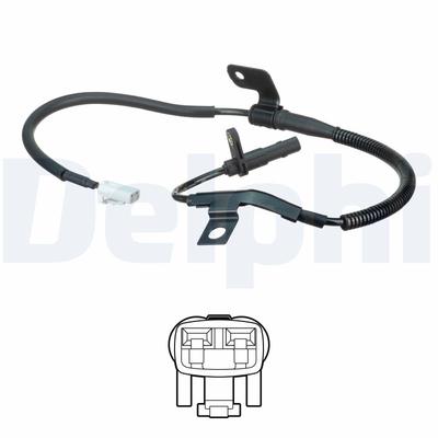 DELPHI Sensor, Raddrehzahl ss20621 für KIA