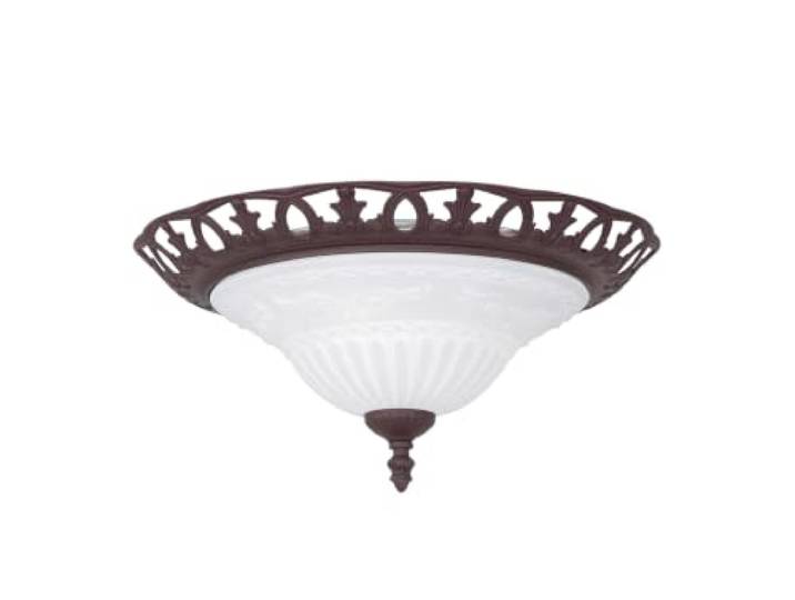 Trio Leuchten 6102021-24 Plafonnier Métal/Verre 42 W E27 Rouille