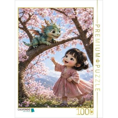 CALVENDO Puzzle Unter den Kirschblüten | 1000 Teile Lege-Größe 64x48cm Foto-Puzzle für glückliche Stunden