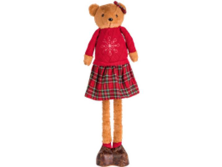 LIVARNO® Ours en peluche décoratif, avec jambes extensibles (rocher)
