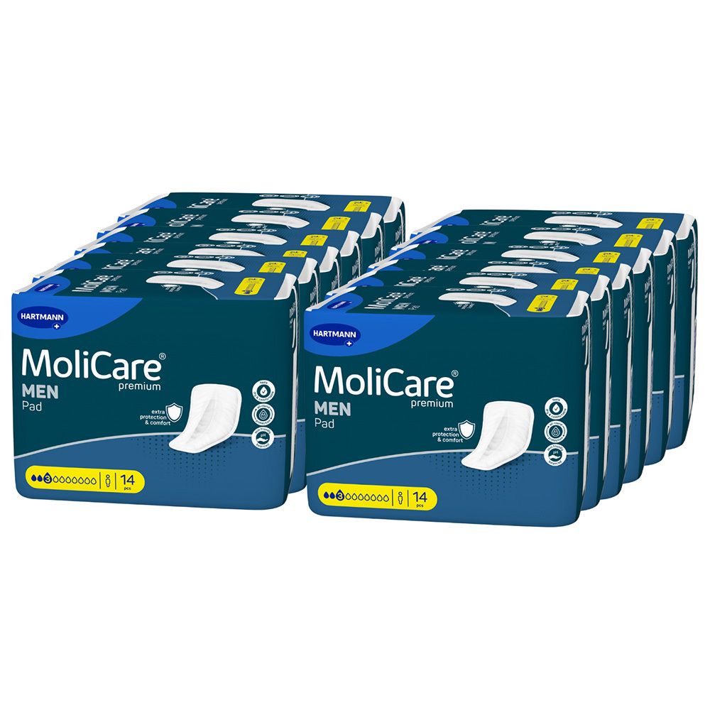 Molicare Premium MEN Pad 3 Tropfen 12x14 St Einlagen